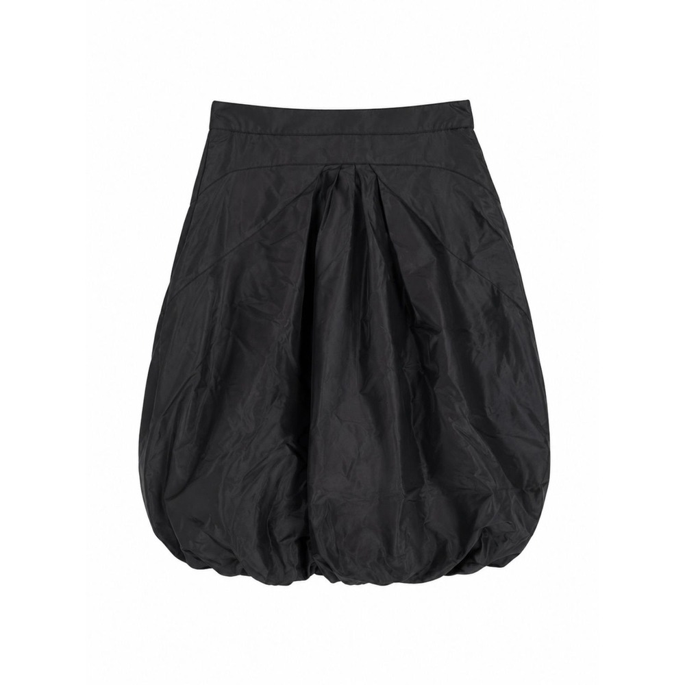 Carlos Miele Women Black Sz 36 S Silk Bubble Skirt Mini Balloon Hem‎ Designer H3